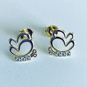 Aros Bañados en Oro con Microcirconia