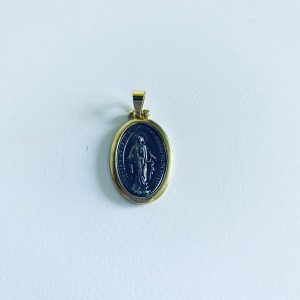 Virgen de los Rayos Bañada en Oro con Peltre