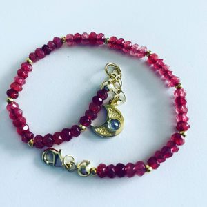 Pulsera Bañada en Oro con Piedras Naturales