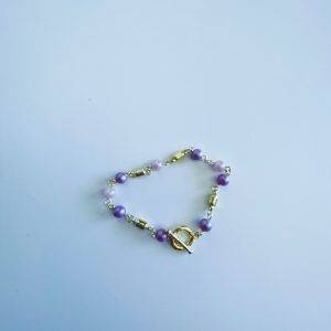 Pulsera Bañada en Oro con Perlas