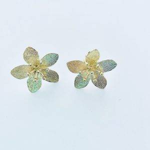 Aros Enchapados en Oro 3,2 Cm.