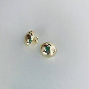 Aros Circular Planos, Enchapados en Oro 2 Cm.