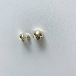 Aros Circulares Enchapados en Oro 1,8 Cm.