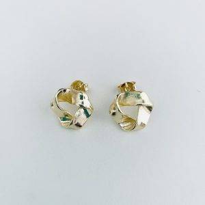 Aros Enchapados en Oro 1,6 Cm.