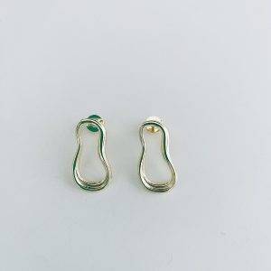 Aros Enchapados en Oro 3,2 Cm.