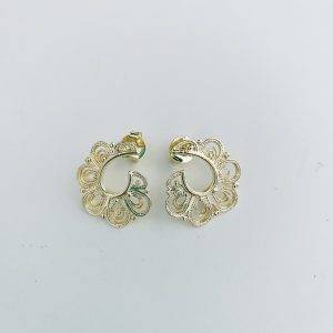 Aros Enchapados en Oro 2,7 Cm.