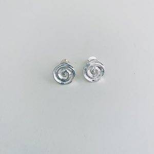 Aros Enchapados en Plata 1,9 Cm.