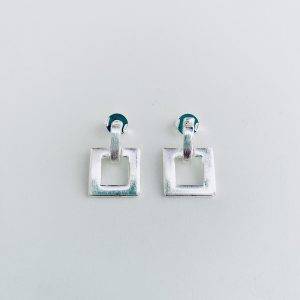 Aros Enchapados en Plata 2,7 Cm.