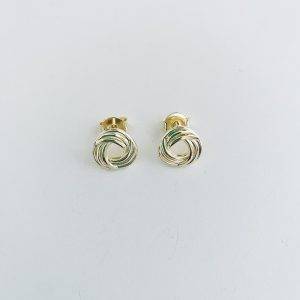 Aros Enchapados en Oro 1,4 Cm.