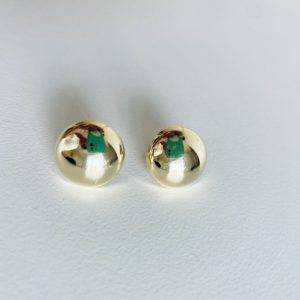 Aros bola Enchapados en Oro 1,9 Cm.