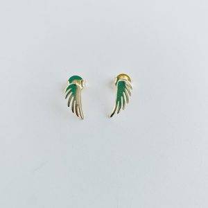Aros Ala Enchapados en Oro 1,8 Cm.