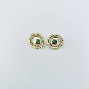 Aros Circular  Enchapados en Oro 2.2 Cm.