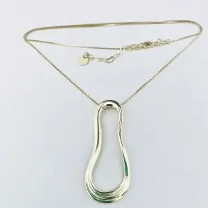 Collar Enchapado en Oro 45 Cm. más Alargue