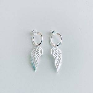 Aros Enchapados en Plata 5,3 Cm.