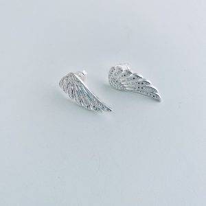 Aros Ala Enchapados en Plata 3,7 Cm.