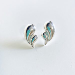 Aros Enchapados en Plata 4,4 Cm.