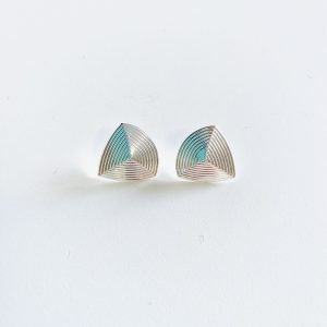 Aros Enchapados en Plata 2,5 Cm.