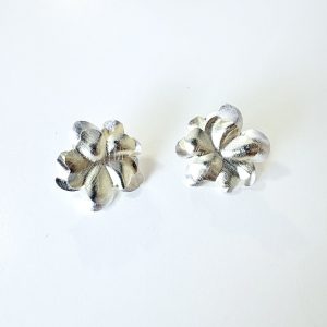 Aros Bicolor Enchapados en Oro y Plata 3,6 Cm.