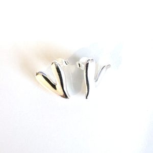 Aros Enchapados en Plata 2,4 Cm.