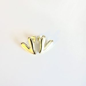Aros Enchapados en Oro 2,4 Cm.