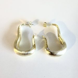 Aros Argollas Enchapados en Oro 4,5 Cm.