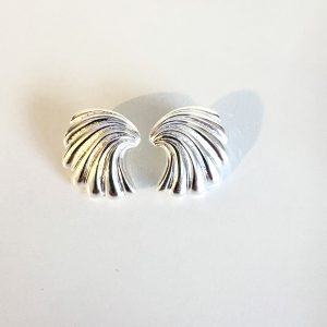 Aros Enchapados en Plata 3,2 Cm.
