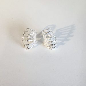 Aros Enchapados en Plata 3,1 Cm.