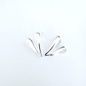 Aros Enchapados en Plata 2,5 Cm.