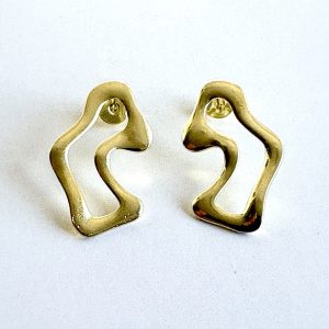 Aros Enchapados en Oro 3,9 Cm.