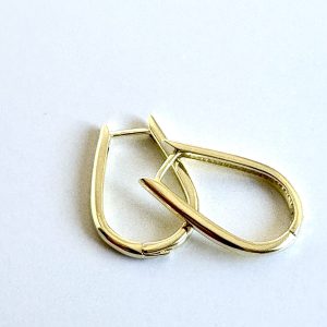 Aros Argolla Enchapados en Oro 3,5 Cm.