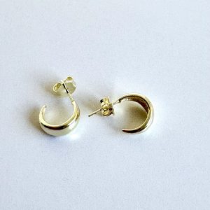 Aros Argollas Enchapados en Oro 1.8 Cm.