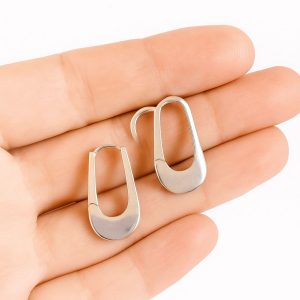 Aros Argollas, Enchapados en Plata 3,1 Cm.