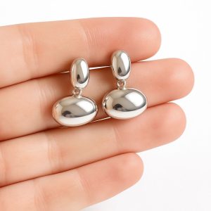 Aros Enchapados en Plata 2,5 Cm.