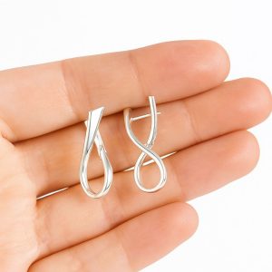 Aros Enchapados en Plata 3,2 Cm.