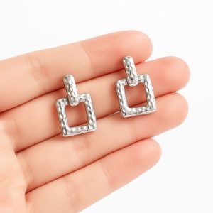 Aros Enchapados en Plata 2,5 Cm.