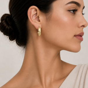 Aros Enchapados en Oro 2,8 Cm.