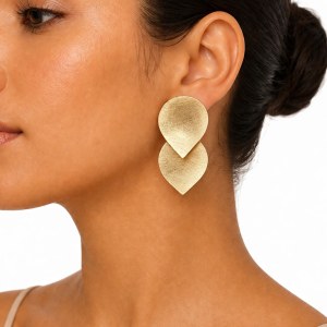 Aros Enchapados en Oro 5,1 Cm.
