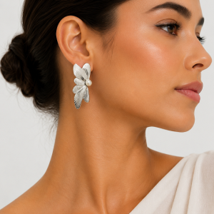 Aros Enchapados en Plata 4,4 Cm.
