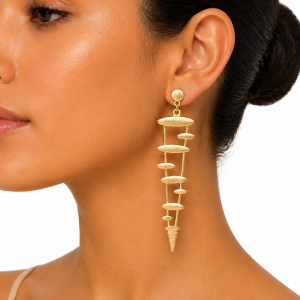 Aros Enchapados en Oro 11 cm.