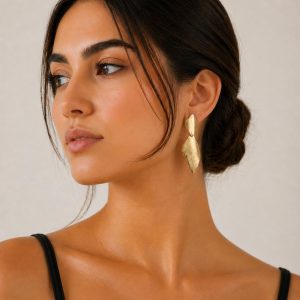 Aros Enchapados en Oro 6,5 Cm.