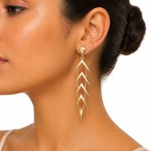 Aros Enchapados en Oro 10,5 Cm.