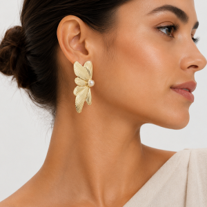 Aros Enchapados en Oro 4,8 Cm.