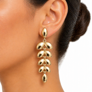 Aros Enchapado en Oro 8,3 Cm.