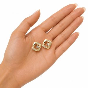 Aros Cuadrados con Circones 1,8 Cm.