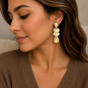 Aros Enchapados en Oro 5,5 Cm.