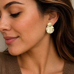 Aros Enchapados en Oro 2,8 Cm.